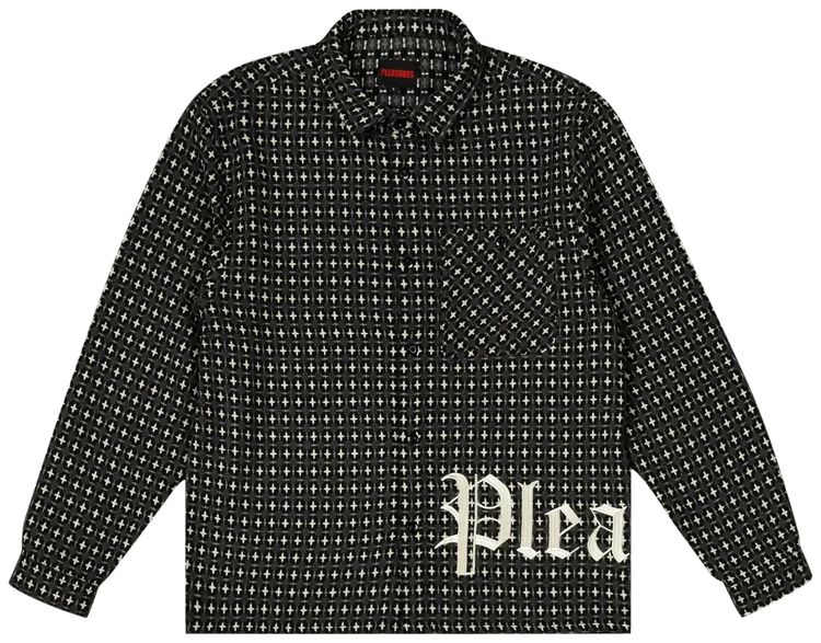 Pleasures Cross Work Shirt Grey