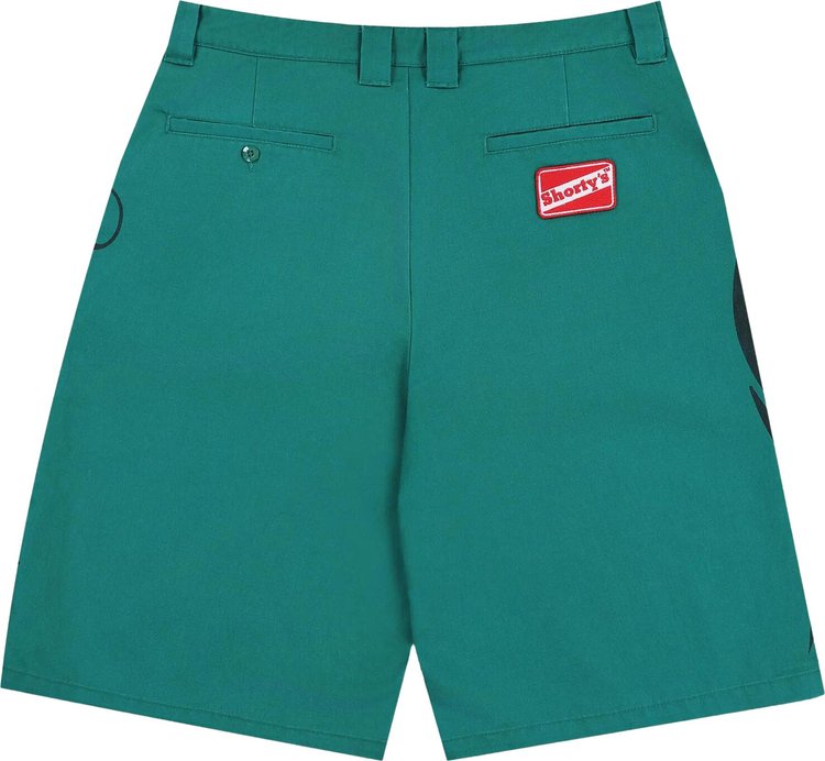 Pleasures Gutierrez Work Shorts Green