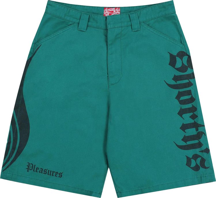 Pleasures Gutierrez Work Shorts Green