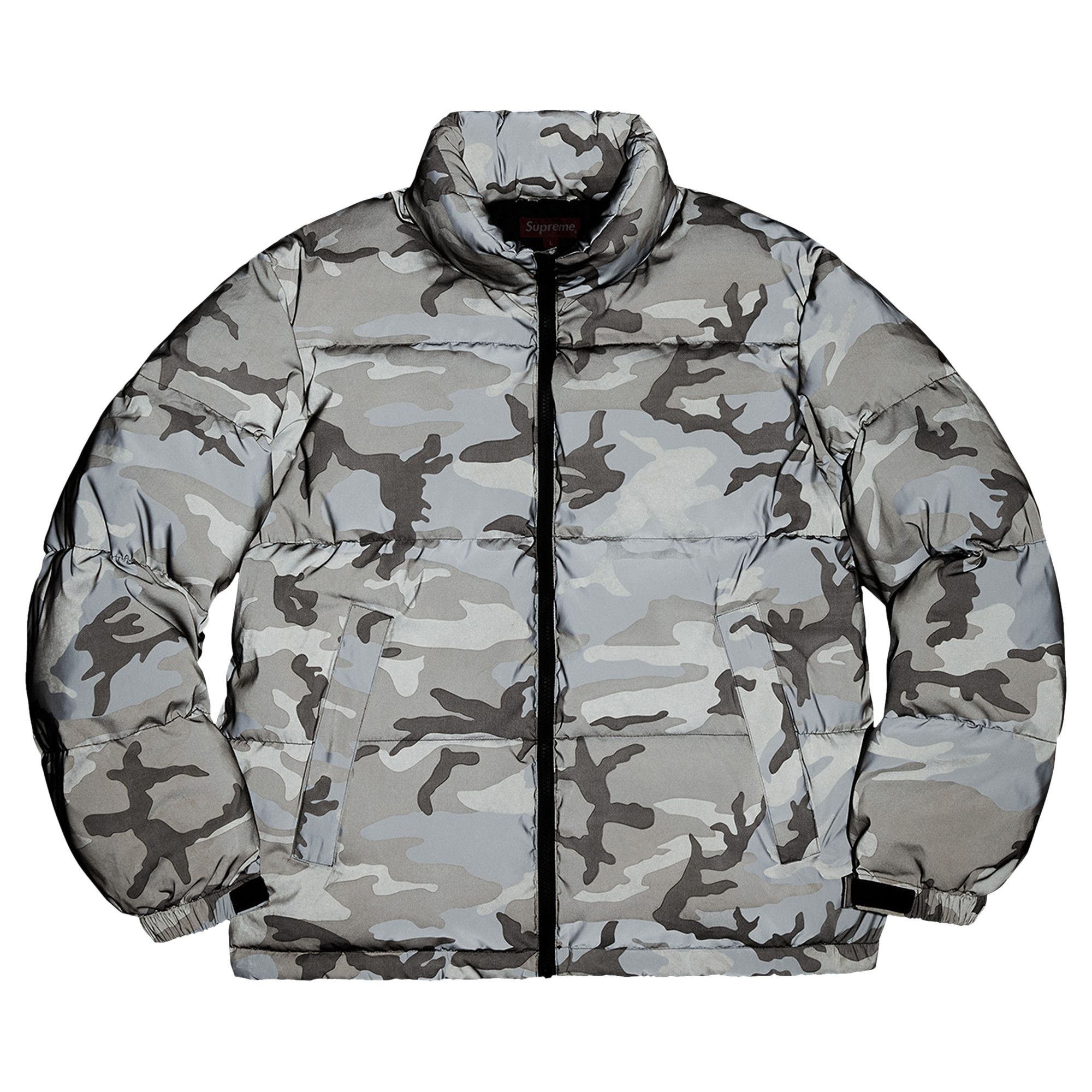 Supreme reflective camo down sales