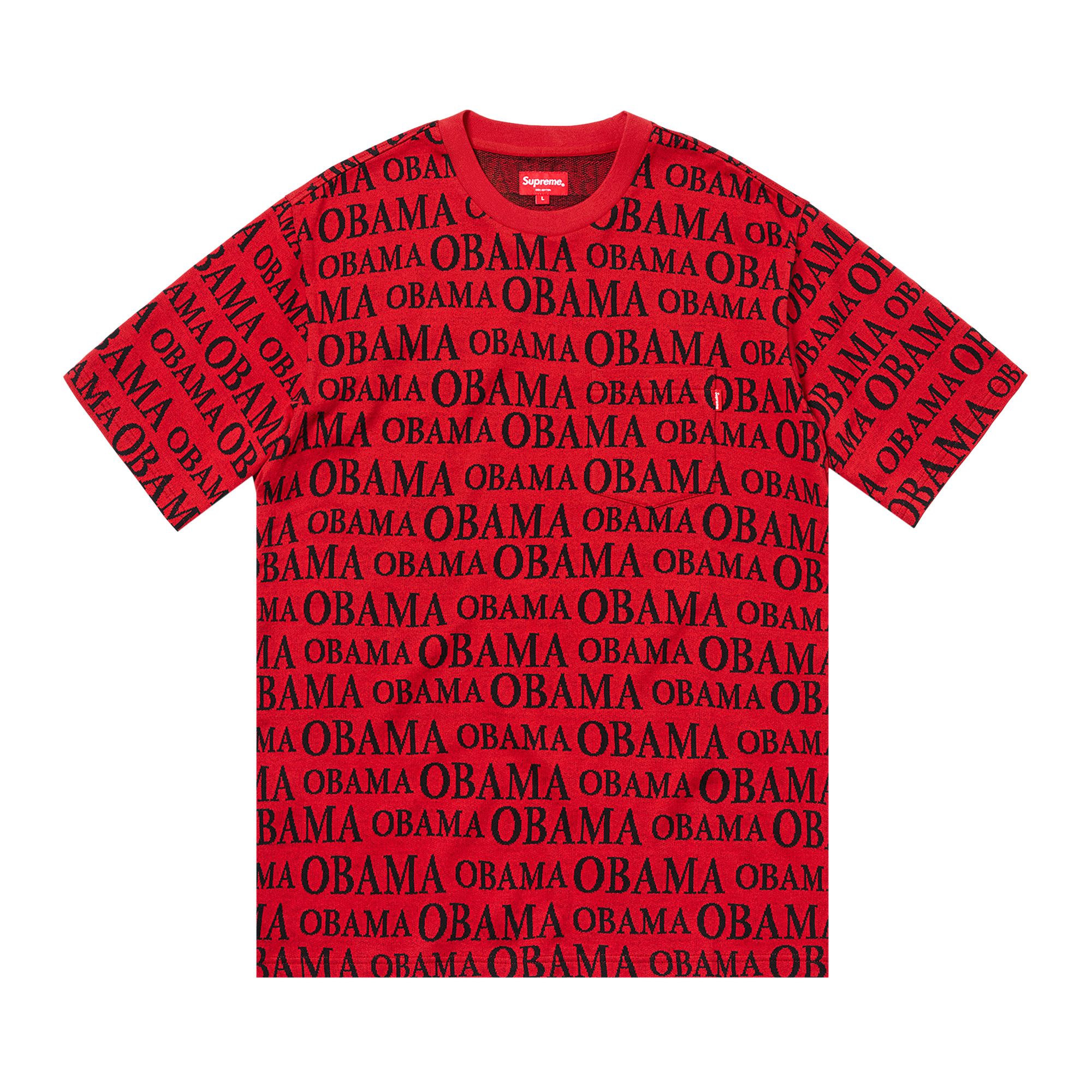 Buy Supreme Obama Jacquard Short Sleeve Top Red FW18KN67 RED GOAT SA