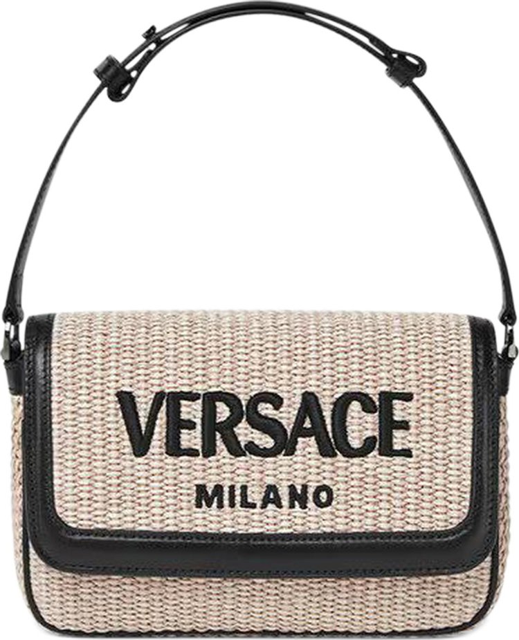 Versace Mini Embroidered Bag NaturalBlackRuthenium