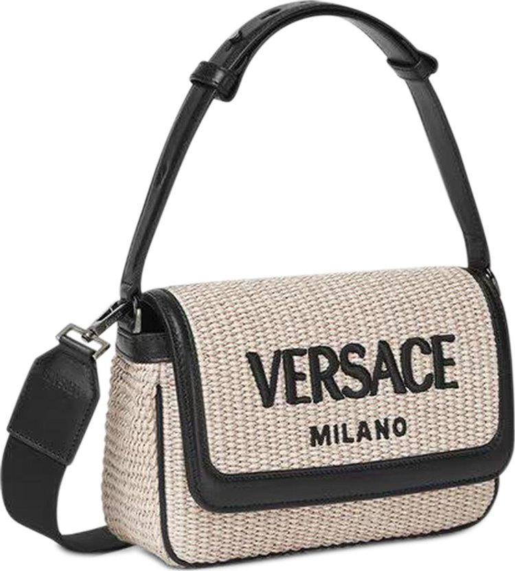 Versace Mini Embroidered Bag NaturalBlackRuthenium