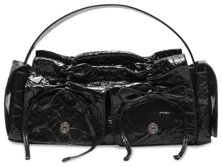 Acne Studios Multipocket Crinkled Bag Black
