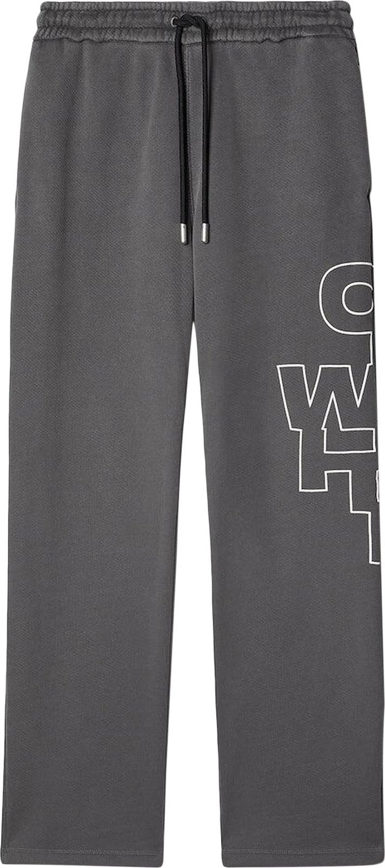 Off White Outline Arrow Sweatpant BlackWhite