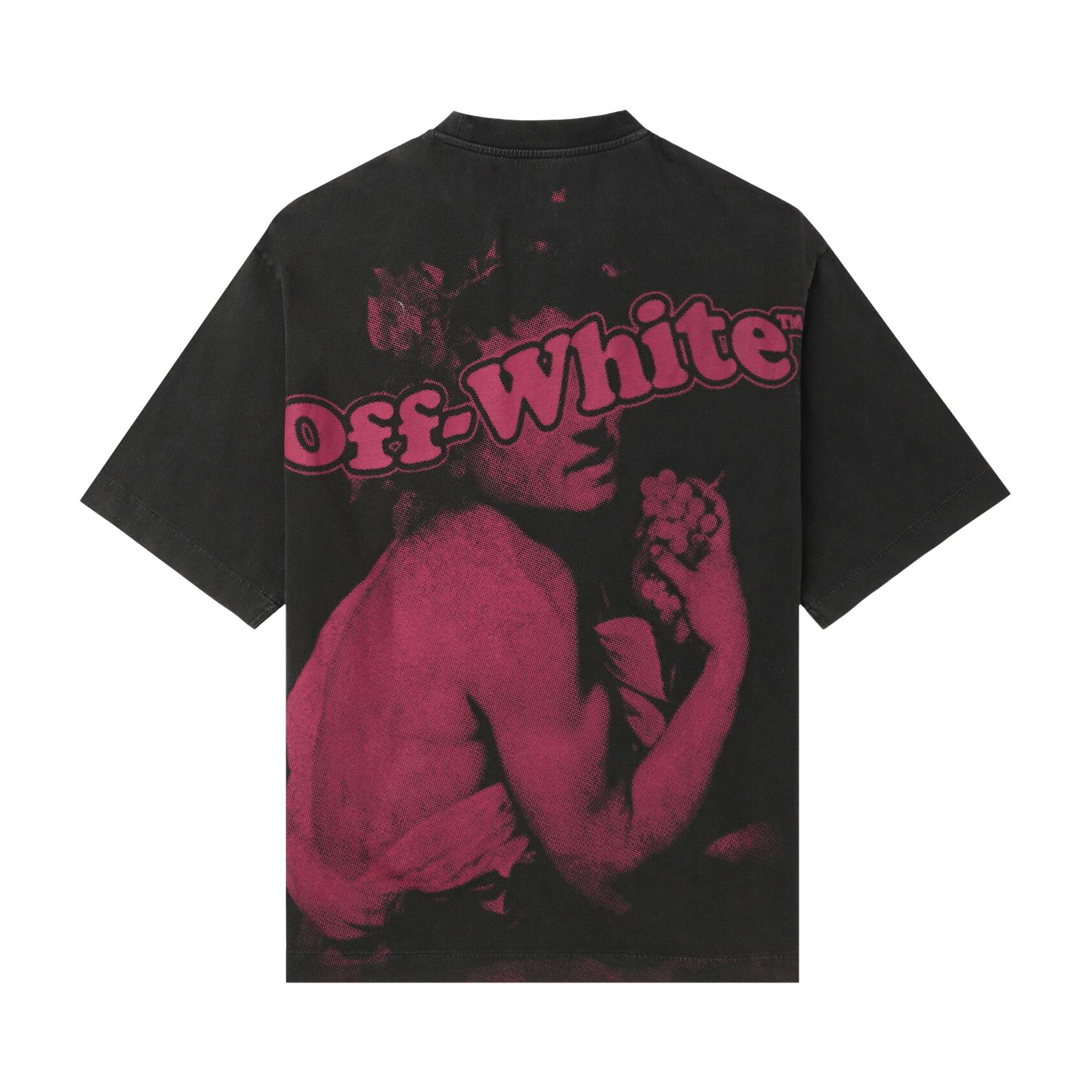 Buy Off-White Pink Bacchus Skate Tee 'Black/Fuchsia