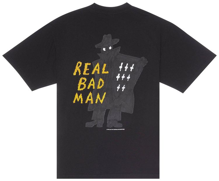 Real Bad Man Comix Short Sleeve Tee Black