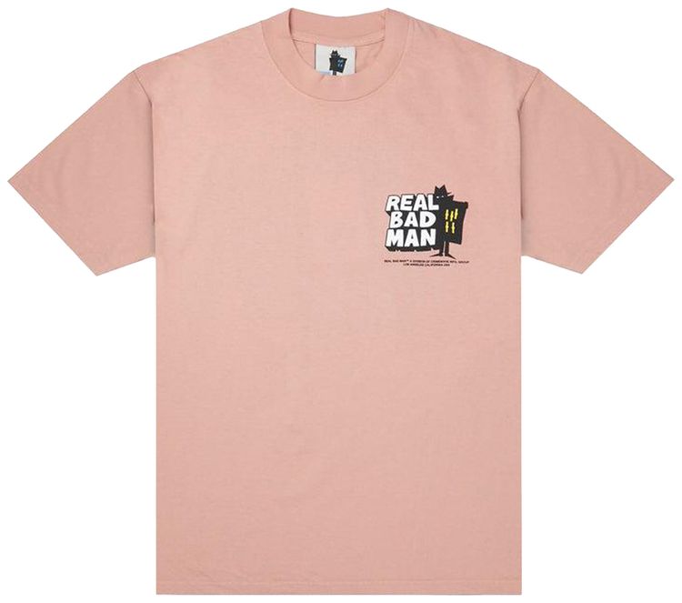 Real Bad Man Classics Short Sleeve Tee Coral