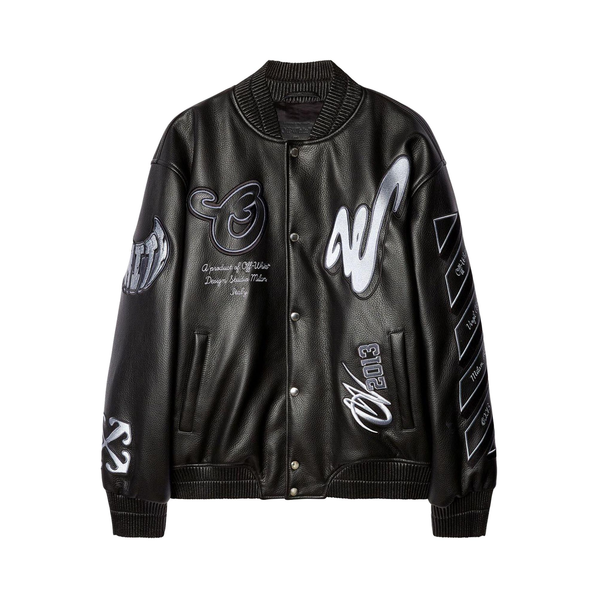 Buy Off-White Dragon Over Varsity Jacket 'Black