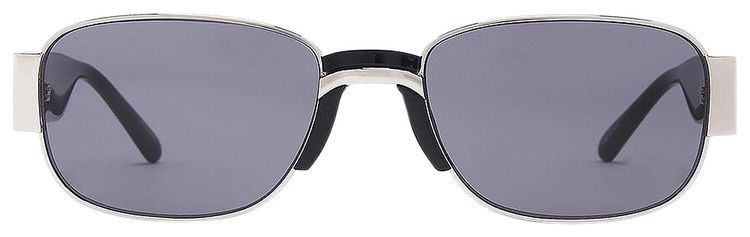 Dries Van Noten Rectangular Sunglasses NickelBlackGrey