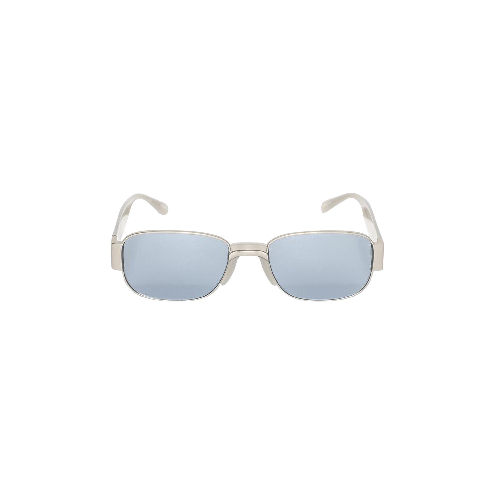 Buy Dries Van Noten Rectangular Sunglasses 'Matte Silver/Grey