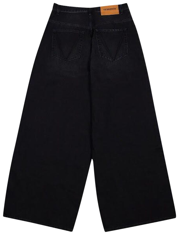 Vetements Big Shape Jeans Black