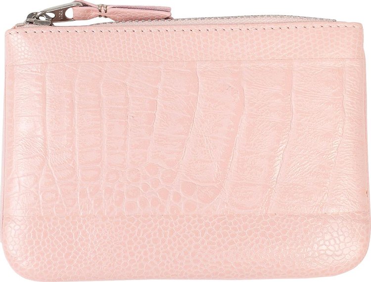 Comme des Garcons Animal Embossed Wallet Pouch Pink