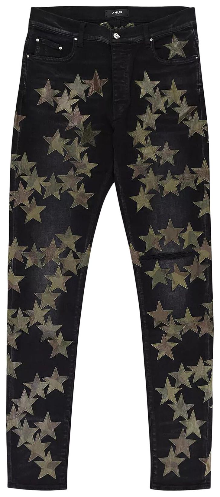Amiri Chemist Camo Jean Skinny Jeans Black