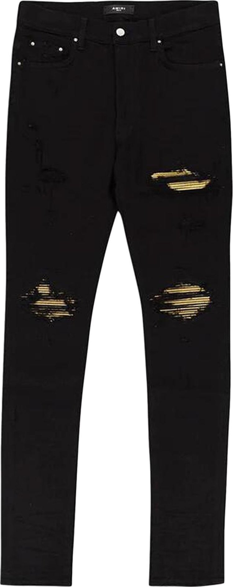 Amiri MX1 Skinny Jeans BlackGold