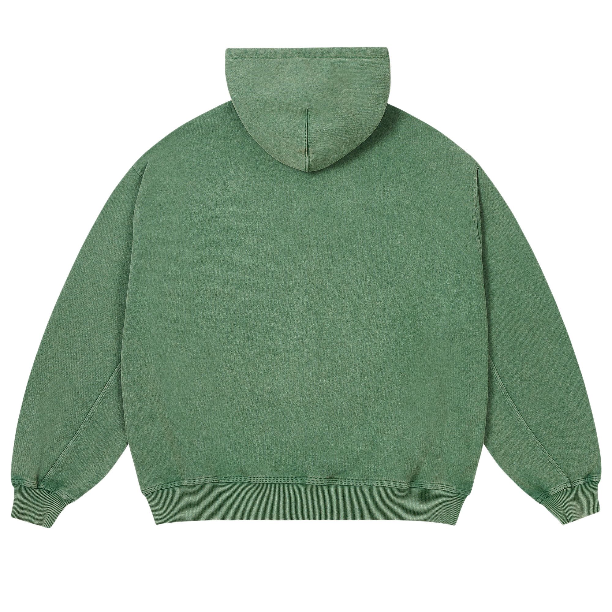 Buy Palace Triple Stitch Zip Hood Pigment Green P27CS034 GOAT UK