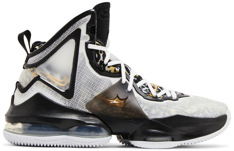 Nike LeBron 19 SE GS White Metallic Gold