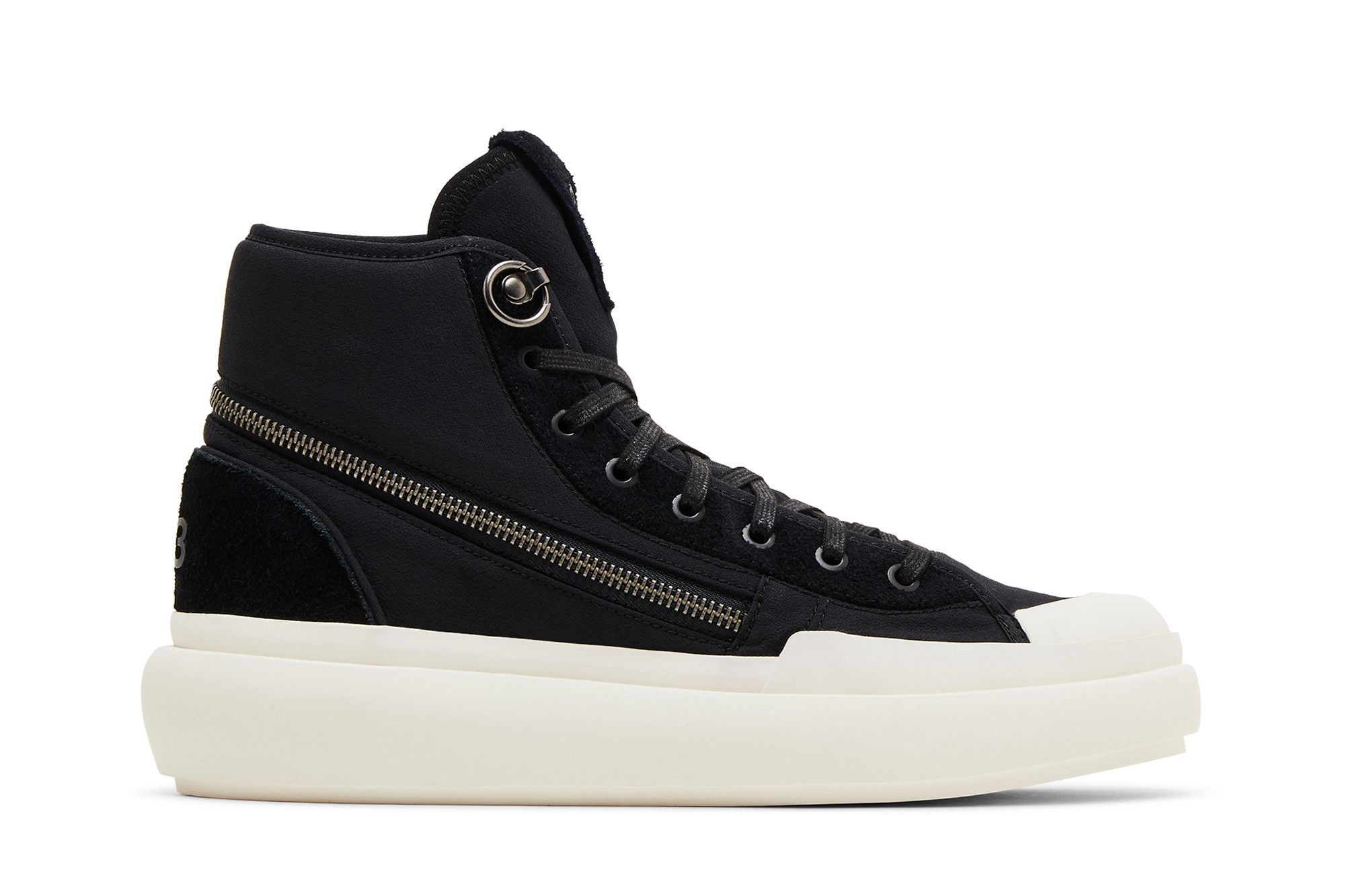 Buy Adidas Y-3 Ajatu Court High 'Black Off White' - ID4208 | GOAT