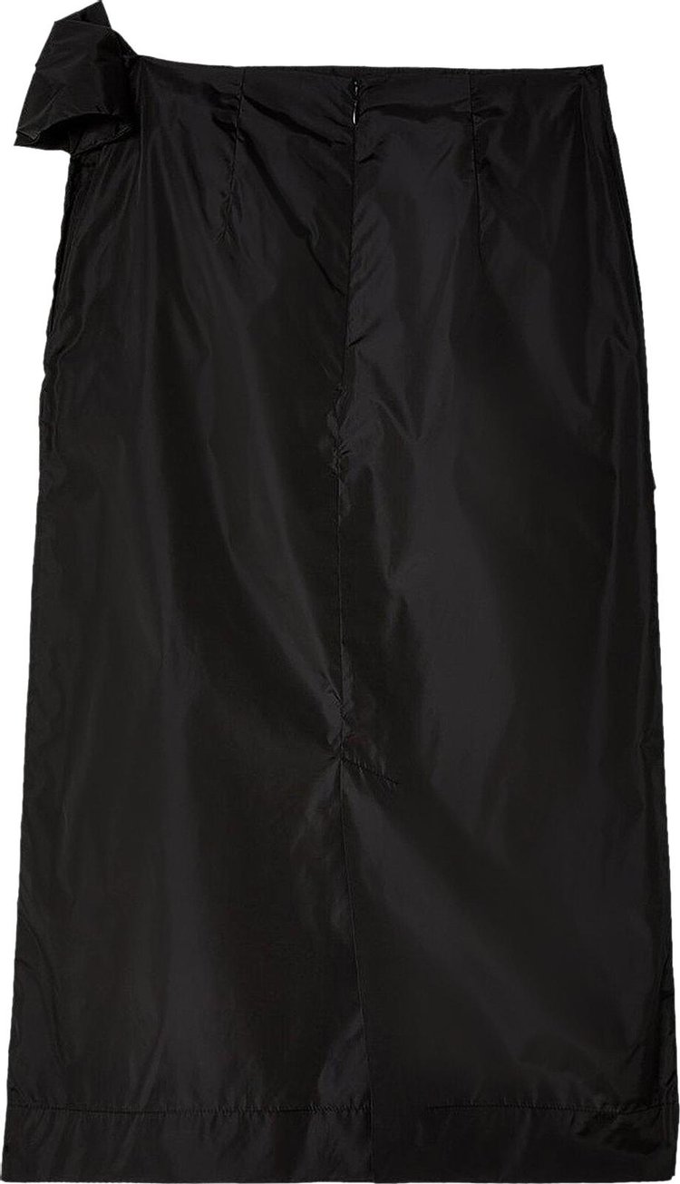 Simone Rocha Pressed Rose Pencil Skirt Black