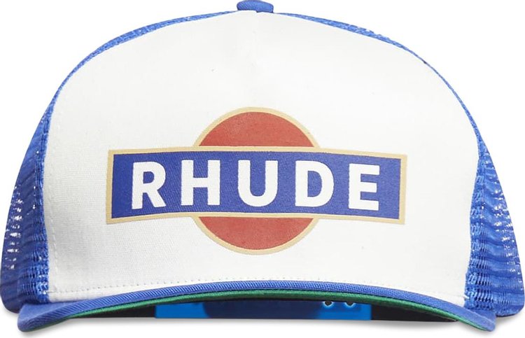 Rhude Racer Trucker Hat NavyOff White