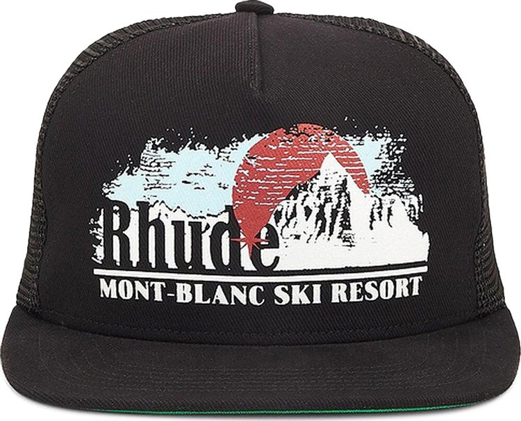 Rhude Mont Blanc Trucker Hat Black