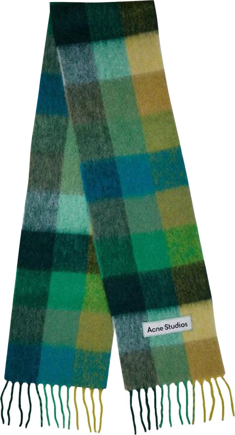 Acne Studios Scarf Jade GreenYellow