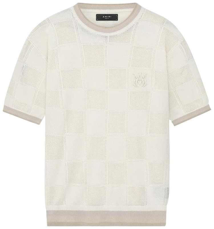 Amiri Checkered Tee Birch