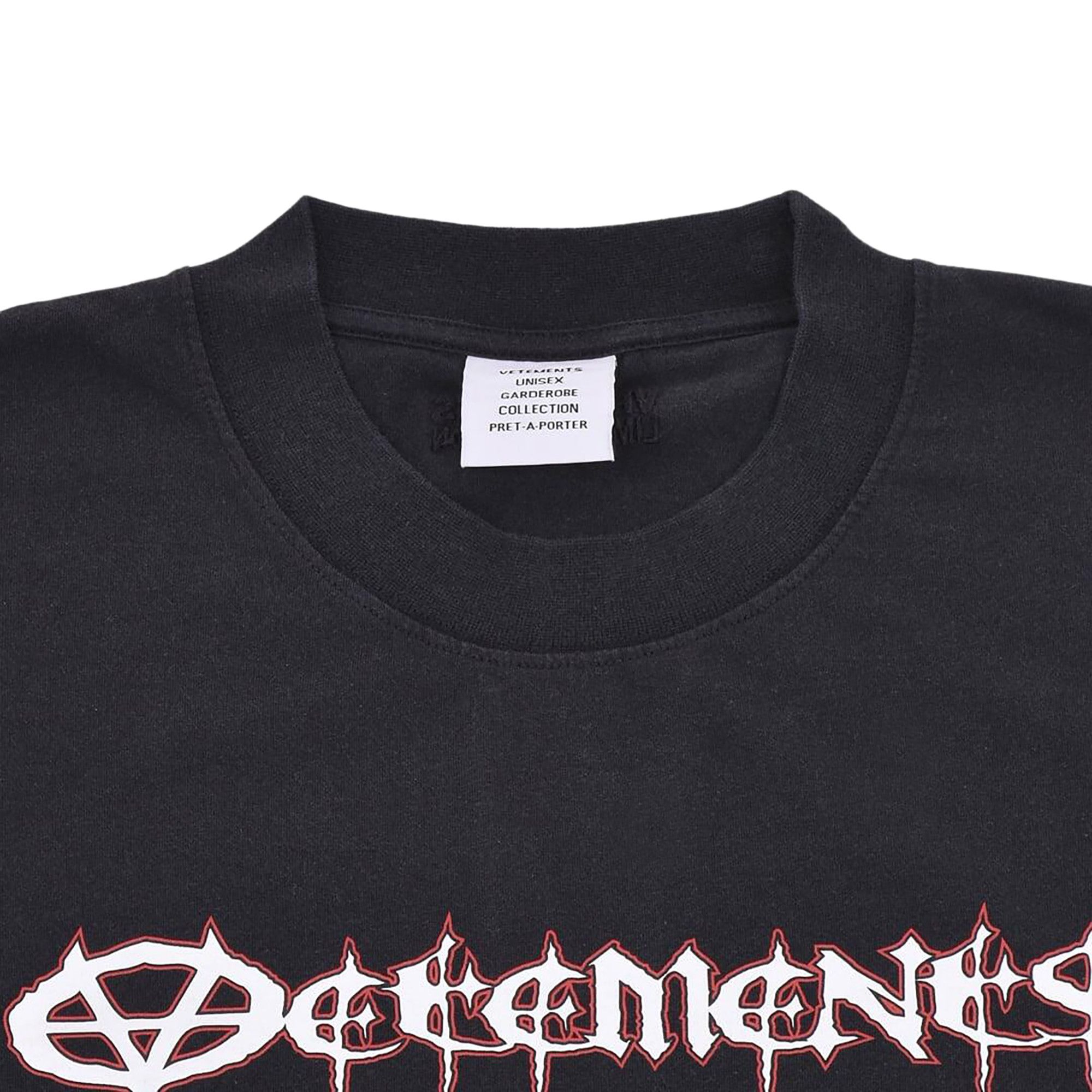 Buy Vetements Reaper Logo T-Shirt 'Black' - UA65TR450B BLAC