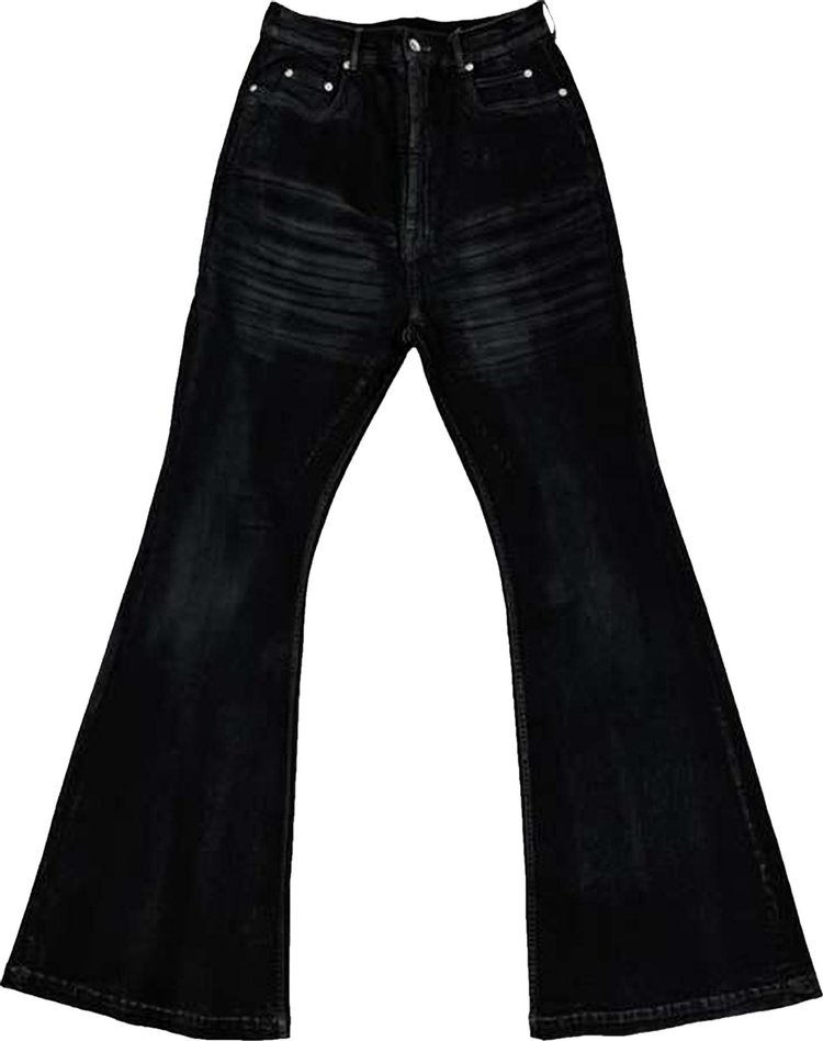 Rick Owens DRKSHDW Bolan Bootcut Jeans Black Wax