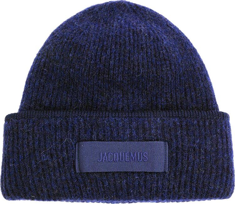 Jacquemus Le Bonnet Gros Grain Beanie Navy