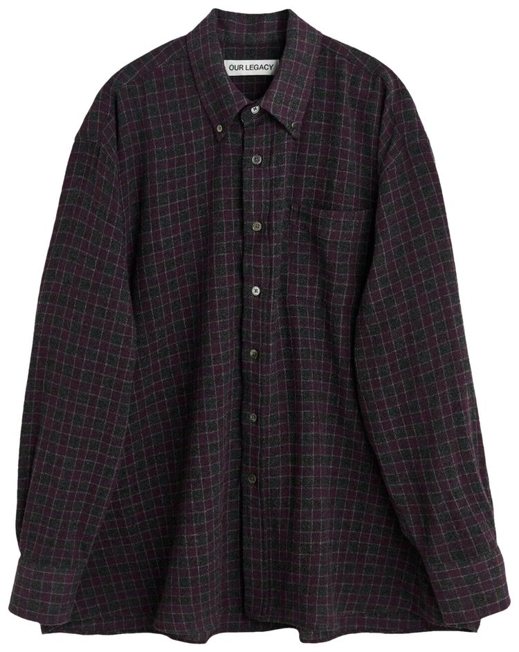 Our Legacy Borrowed Buttoned Down Shirt Check Print