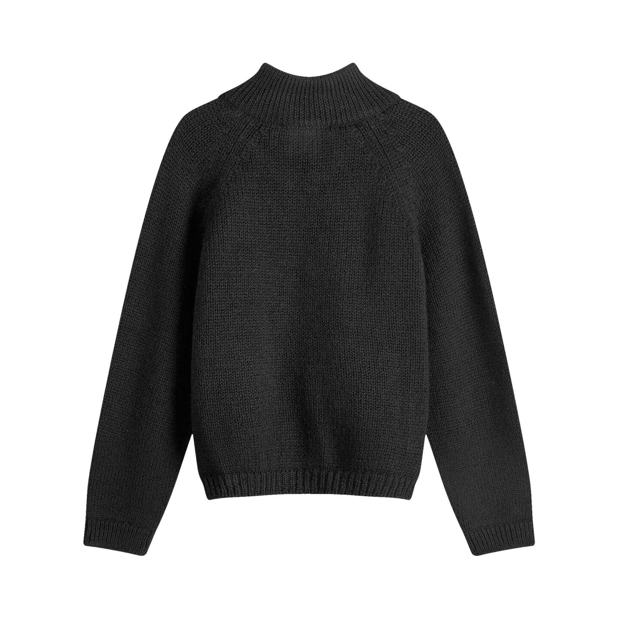 Buy Our Legacy Ultra Zip Wool Funnel Neck Cardigan 'Black Buy Our Legacy Ultra Zip Wool Funnel Neck Cardigan 'Black