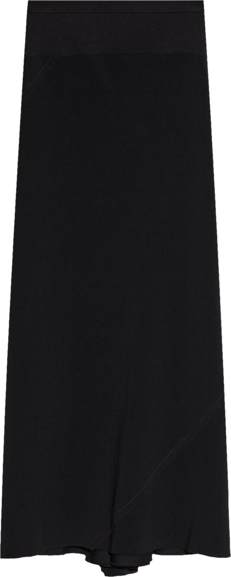 Rick Owens Calf Bias Skirt Black