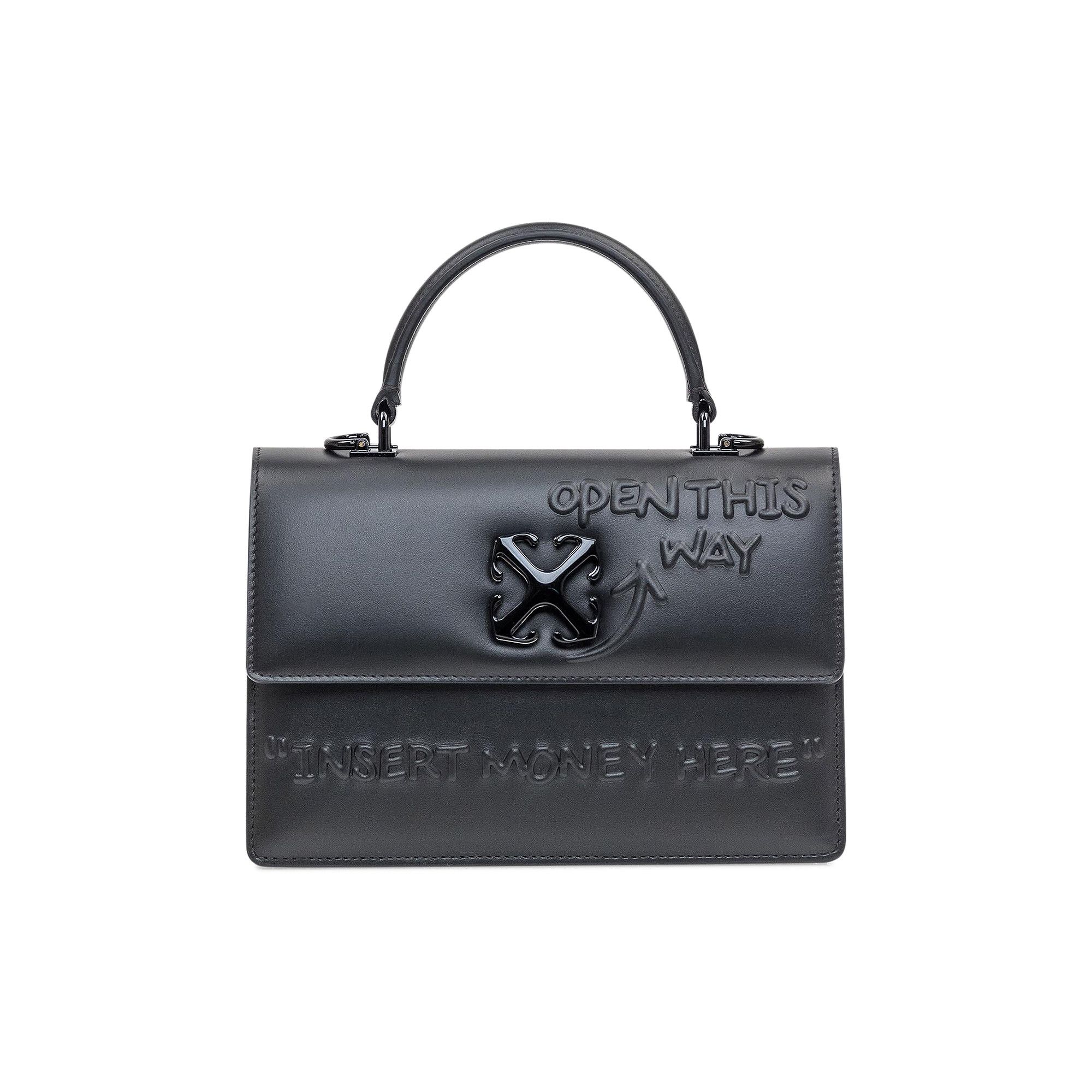 Buy Off-White Jitney 1.4 Top Handle Quote 3D Bag 'Black