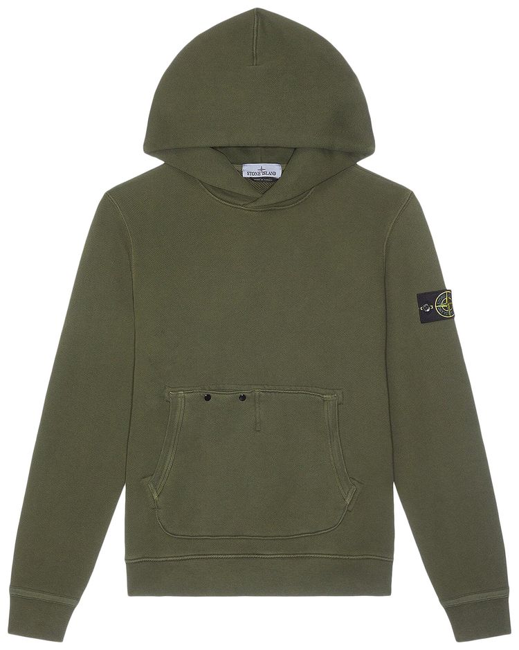 Stone Island Compass Badge Hoodie Musk