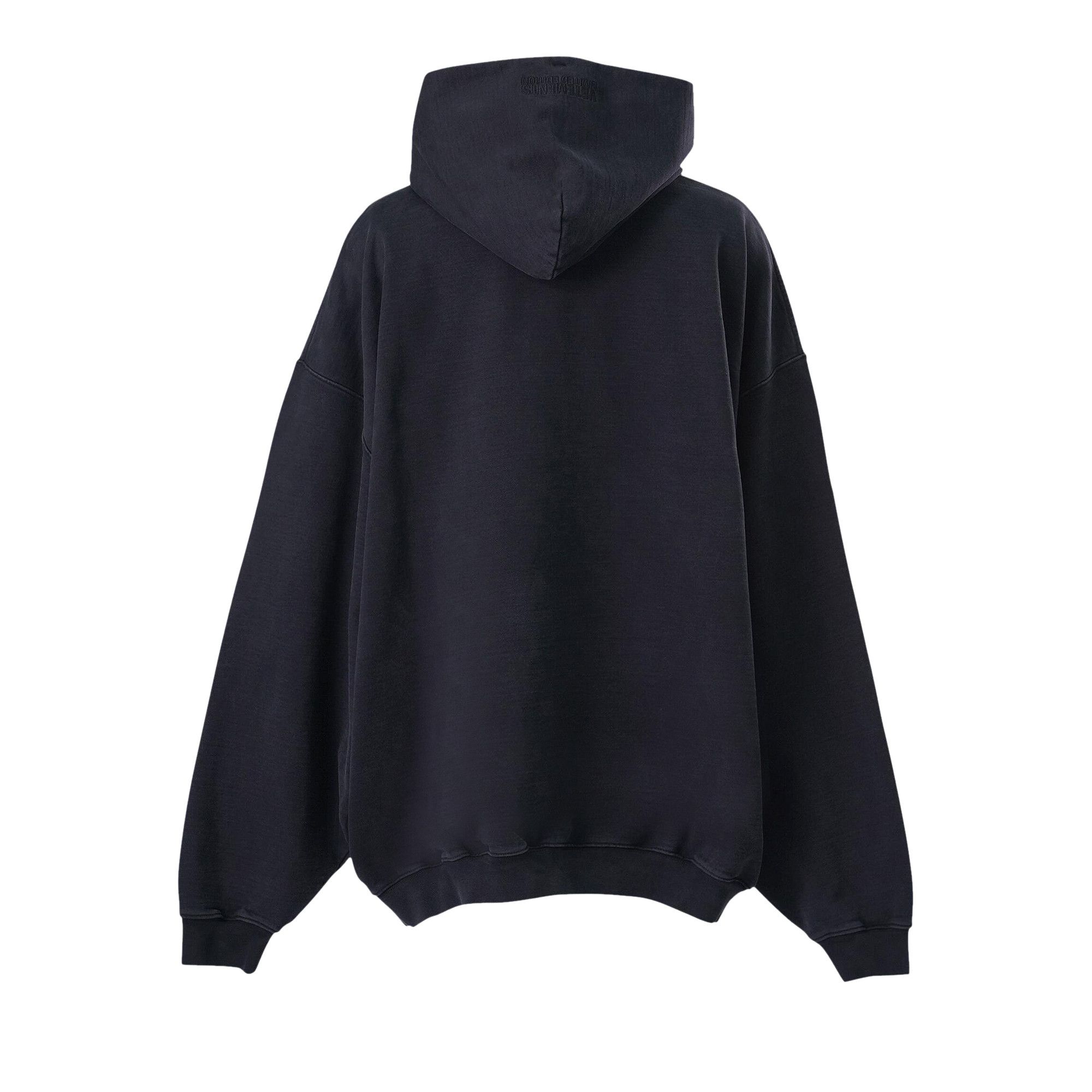 Buy Vetements Woven Label Logo Hoodie 'Black' - UA65HD280B