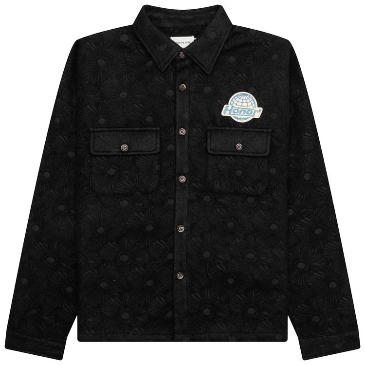 Honor The Gift Floral Cover Shirt Black