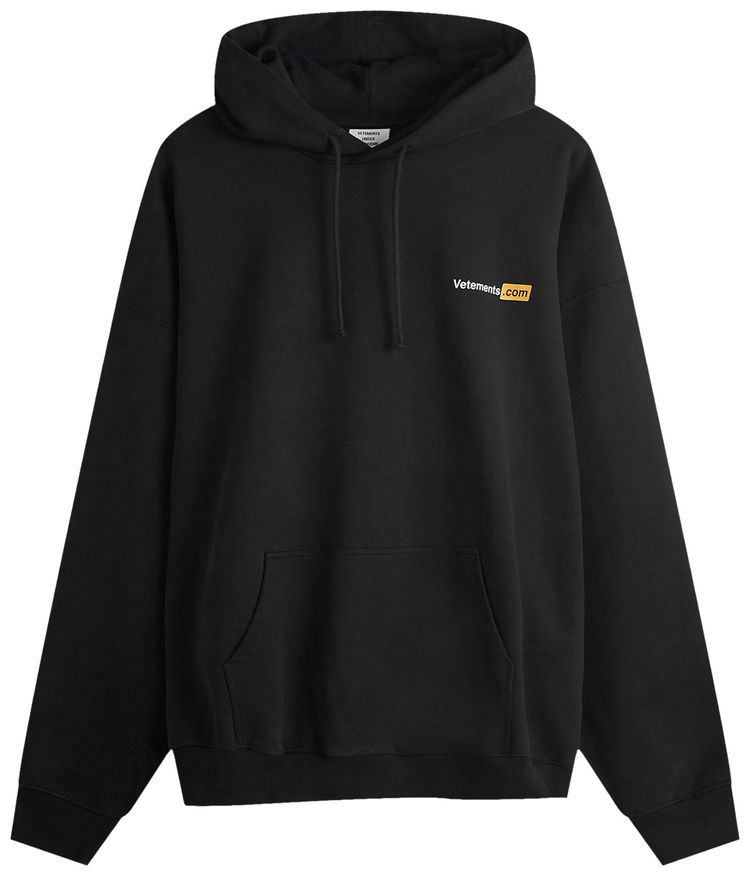 Vetements XXX Logo Hoodie Black