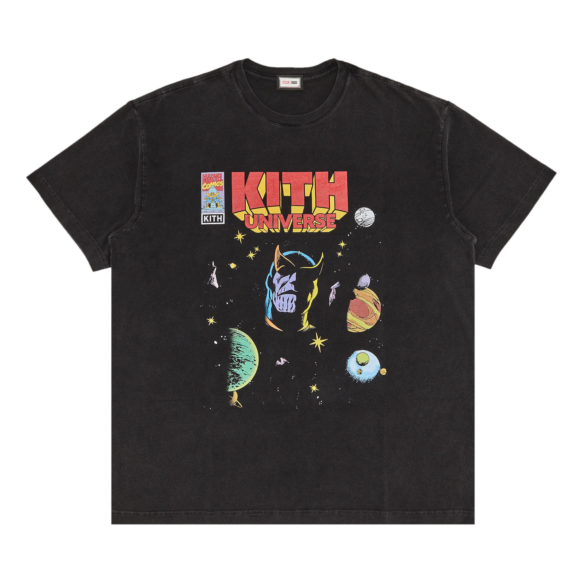 Buy Kith x Marvel Infinity Vintage Tee 'Black' - KHM032508