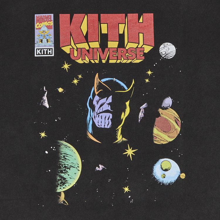 Kith x Marvel Infinity Vintage Tee Black