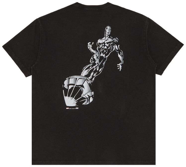 Kith x Marvel Silver Surfer Vintage Tee Black