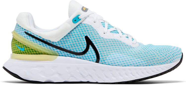 Nike React Miler 3 White Chlorine Blue