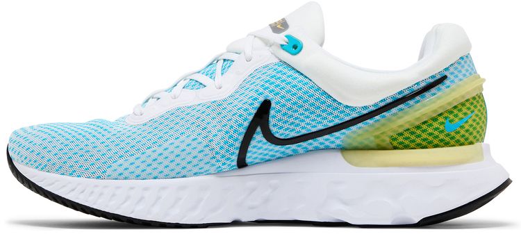 Nike React Miler 3 White Chlorine Blue