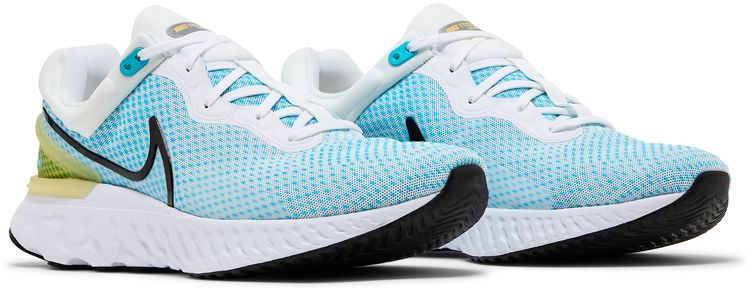Nike React Miler 3 White Chlorine Blue