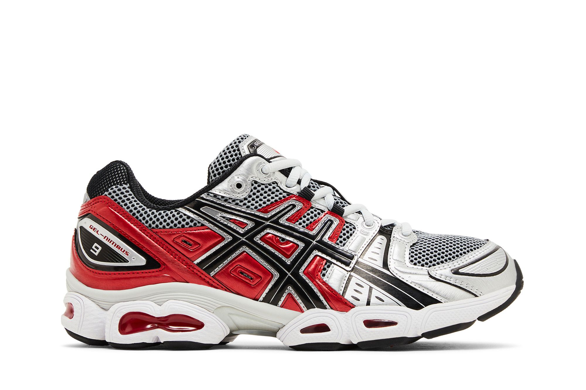 Buy ASICS Gel Nimbus 9 'Pure Silver Classic Red' - 1201A424 020