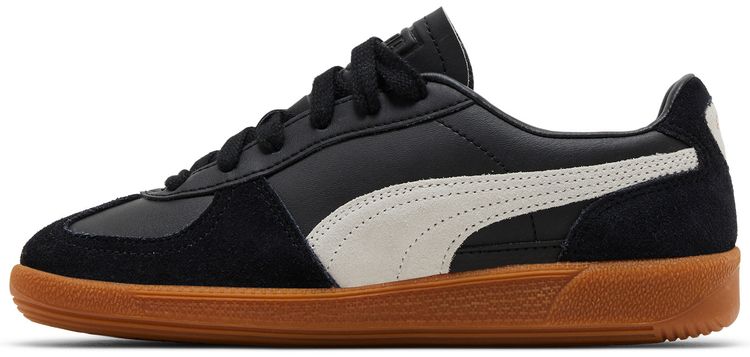 Puma Palermo Leather Big Kid Black Feather Grey Gum