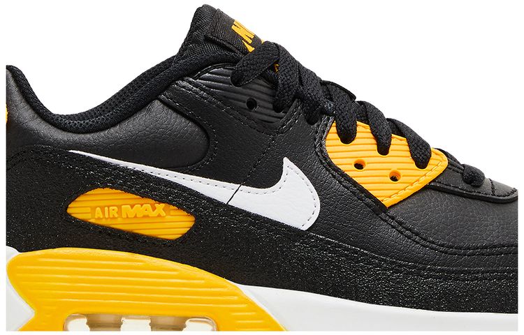 Nike Air Max 90 Leather GS Black University Gold