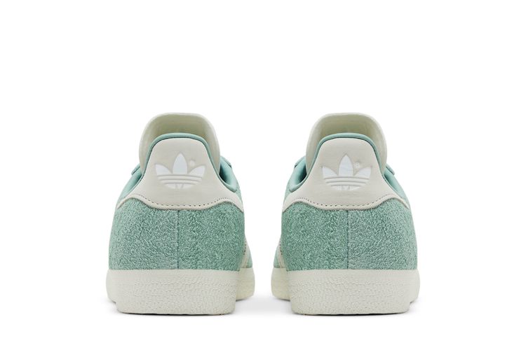 adidas gazelle silver green womens ADIDAS ORIGINALS Green Gazelle Sneakers with elastic laces