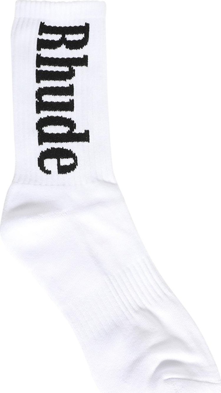 Rhude Logo Sock WhiteBlack