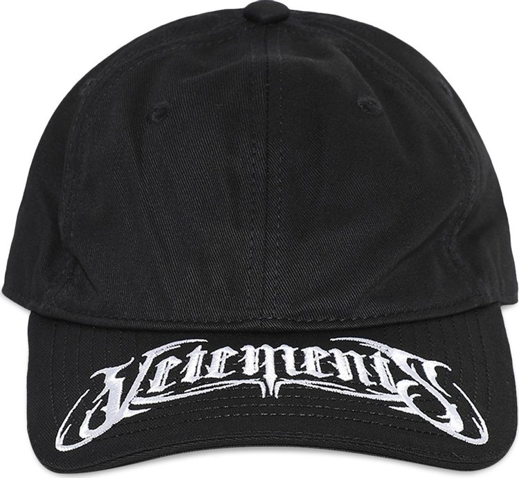 Vetements Metal Logo Cap Black